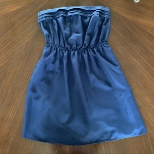 Navy Strapless, Flowy Dress